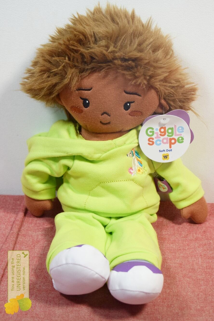 Gigglescape 15" Soft Toddler Doll Brown Hair